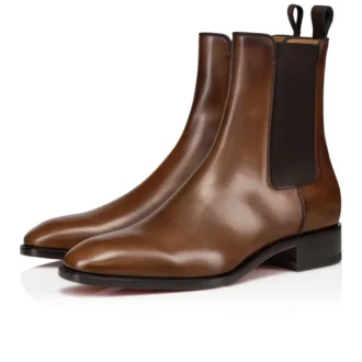 Samson – Stivali – Pelle di vitello patinata – Havane – Uomo