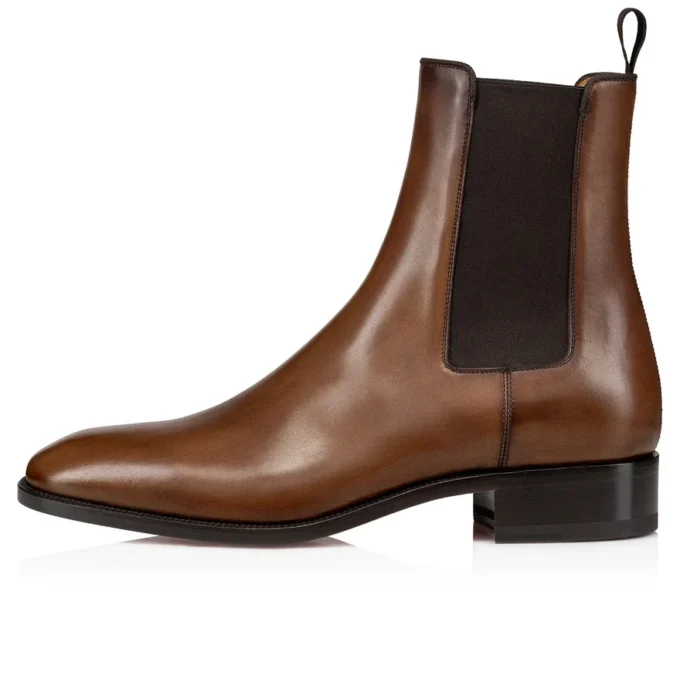 Samson – Stivali – Pelle di vitello patinata – Havane – Uomo Samson – Stivali – Pelle di vitello patinata – Havane – Uomo