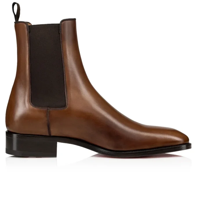 Samson – Stivali – Pelle di vitello patinata – Havane – Uomo Samson – Stivali – Pelle di vitello patinata – Havane – Uomo