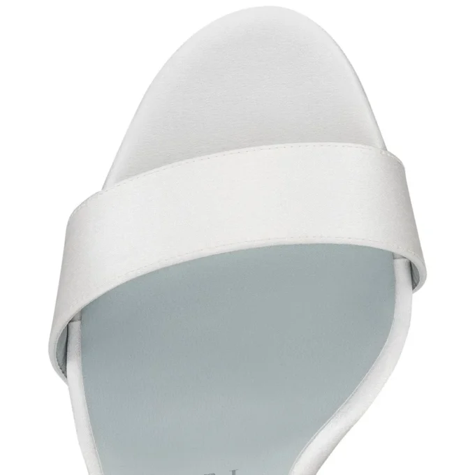Sandale Du Dasert – Sandali da 100 mm – Raso crepe – Bianco sporco – Donna Sandale Du Dasert – Sandali da 100 mm – Raso crepe – Bianco sporco – Donna