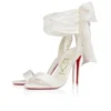 Sandale Du Desert – Sandali con cinturini da 100 mm – Raso crepe – Avorio – Donna