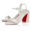 Sandalo Miss Jane – Sandali 85 mm – Pelle nappa perlata – Bianco – Donna