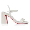 Sandalo Miss Jane – Sandali 85 mm – Pelle nappa perlata – Bianco – Donna