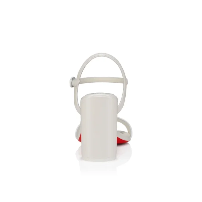 Sandalo Miss Jane – Sandali 85 mm – Pelle nappa perlata – Bianco – Donna