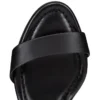 Sandalo Miss Jane – Sandali con tacco da 55 mm – Pelle di agnello nappa – Nero – Donna