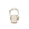 Sandalo Miss Jane – Sandali con tacco da 55 mm – Pelle nappa iridescente – Platine – Donna