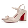Sandalo Miss Jane – Sandali con tacco da 85 mm – Pelle nappa – Leche – Donna