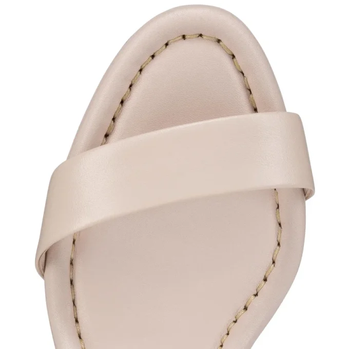 Sandalo Miss Jane – Sandali con tacco da 85 mm – Pelle nappa – Leche – Donna