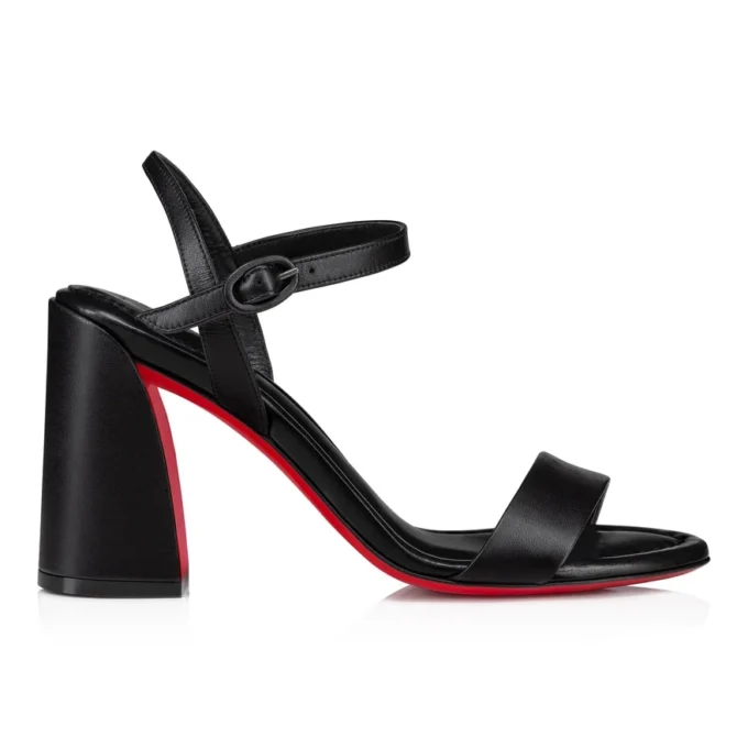 Sandalo Miss Jane – Sandali da 85 mm – Pelle di agnello nappa – Nero – Donna