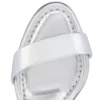 Sandalo Miss Jane – Sandali da 85 mm – Pelle di vitello laminata – Argento – Donna Sandalo Miss Jane – Sandali da 85 mm – Pelle di vitello laminata – Argento – Donna
