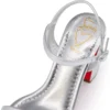 Sandalo Miss Jane – Sandali da 85 mm – Pelle di vitello laminata – Argento – Donna Sandalo Miss Jane – Sandali da 85 mm – Pelle di vitello laminata – Argento – Donna
