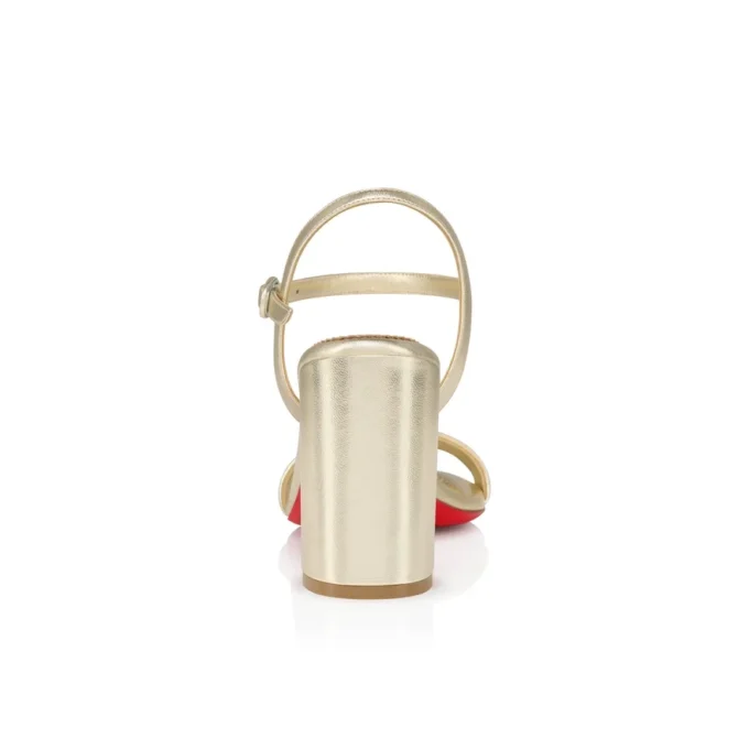 Sandalo Miss Jane – Sandali da 85 mm – Pelle di vitello laminata – Platino – Donna Sandalo Miss Jane – Sandali da 85 mm – Pelle di vitello laminata – Platino – Donna