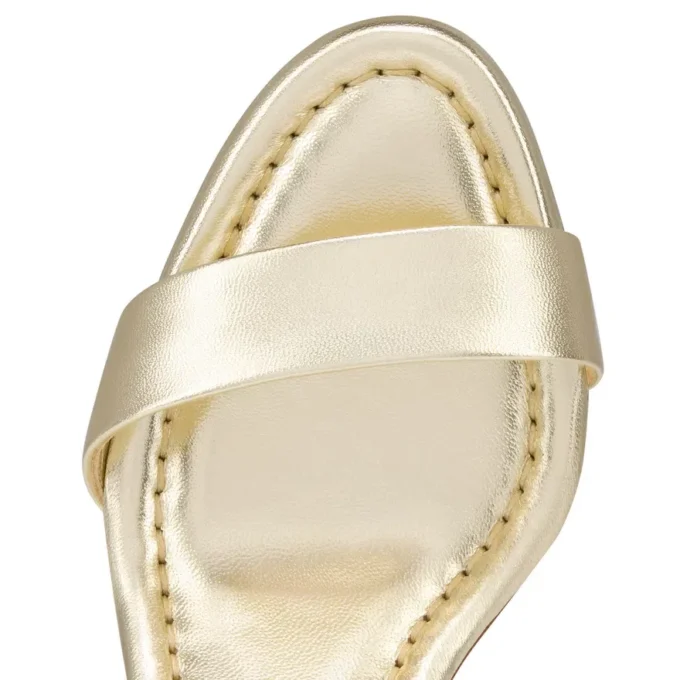 Sandalo Miss Jane – Sandali da 85 mm – Pelle di vitello laminata – Platino – Donna Sandalo Miss Jane – Sandali da 85 mm – Pelle di vitello laminata – Platino – Donna
