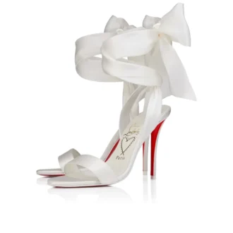 Sandalo Miss Z Du Desert – Sandali con cinturini da 100 mm – Raso crepe – Avorio – Donna Sandalo Miss Z Du Desert – Sandali con cinturini da 100 mm – Raso crepe – Avorio – Donna