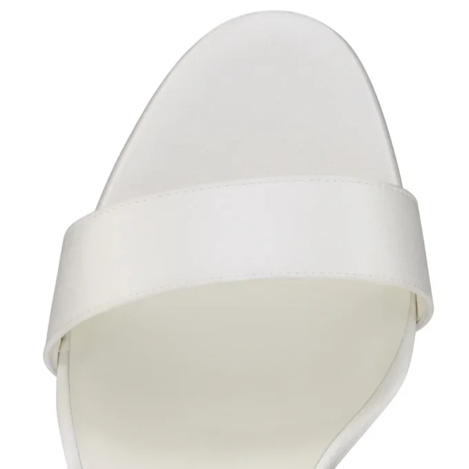 Sandalo Miss Z Du Desert – Sandali con cinturini da 100 mm – Raso crepe – Avorio – Donna
