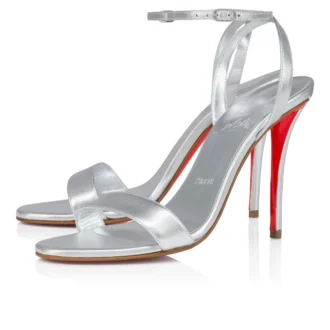 Sandalo Miss Z – Sandali con cinturini da 100 mm – Pelle di agnello nappa – Argento – Donna Sandalo Miss Z – Sandali con cinturini da 100 mm – Pelle di agnello nappa – Argento – Donna