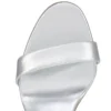 Sandalo Miss Z – Sandali con cinturini da 100 mm – Pelle di agnello nappa – Argento – Donna