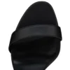 Sandalo Miss Z – Sandali con cinturini da 100 mm – Pelle di agnello nappa – Nero – Donna