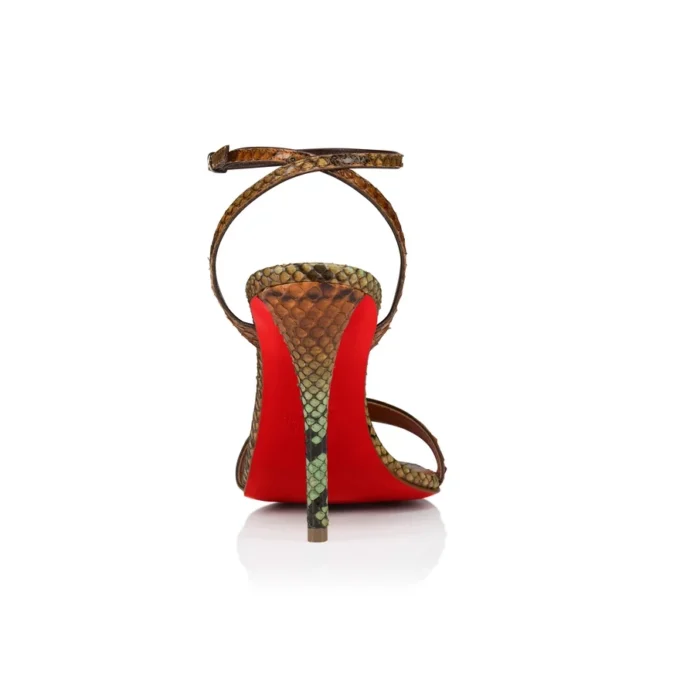 Sandalo Miss Z – Sandali con cinturini da 100 mm – Pelle di pitone sfumato – Palio Haiiro – Donna Sandalo Miss Z – Sandali con cinturini da 100 mm – Pelle di pitone sfumato – Palio Haiiro – Donna