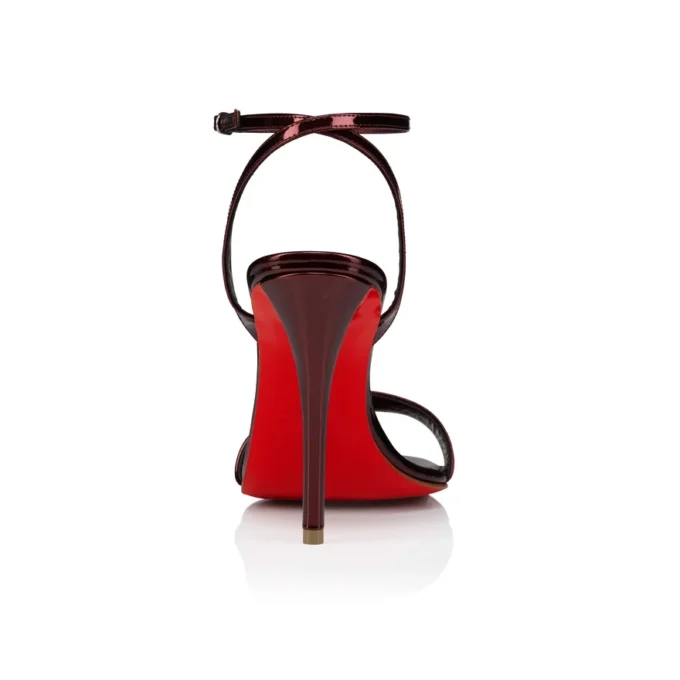 Sandalo Miss Z – Sandali con cinturini da 100 mm – Pelle di vitello laminata – Palio – Donna