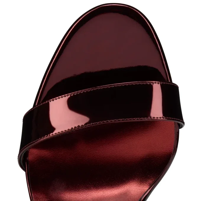 Sandalo Miss Z – Sandali con cinturini da 100 mm – Pelle di vitello laminata – Palio – Donna