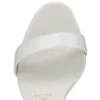 Sandalo Miss Z – Sandali con cinturini da 100 mm – Pelle nappa perlata – Bianco – Donna