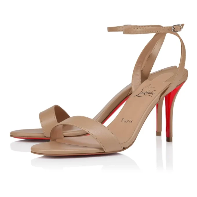 Sandalo Miss Z – Sandali con cinturini da 80 mm – Pelle di agnello nappa – Blush – Donna