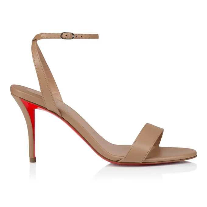 Sandalo Miss Z – Sandali con cinturini da 80 mm – Pelle di agnello nappa – Blush – Donna