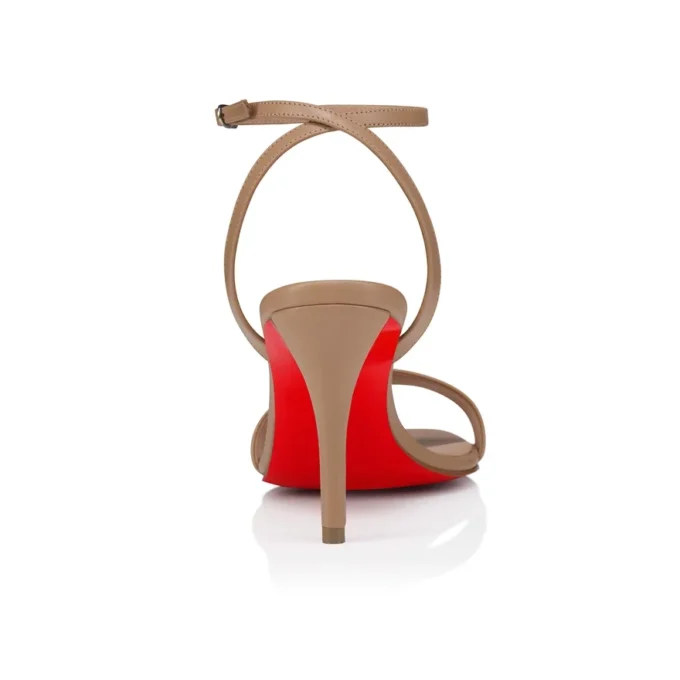 Sandalo Miss Z – Sandali con cinturini da 80 mm – Pelle di agnello nappa – Blush – Donna