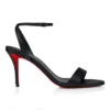 Sandalo Miss Z – Sandali con cinturini da 80 mm – Pelle di agnello nappa – Nero – Donna