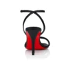 Sandalo Miss Z – Sandali con cinturini da 80 mm – Pelle di agnello nappa – Nero – Donna