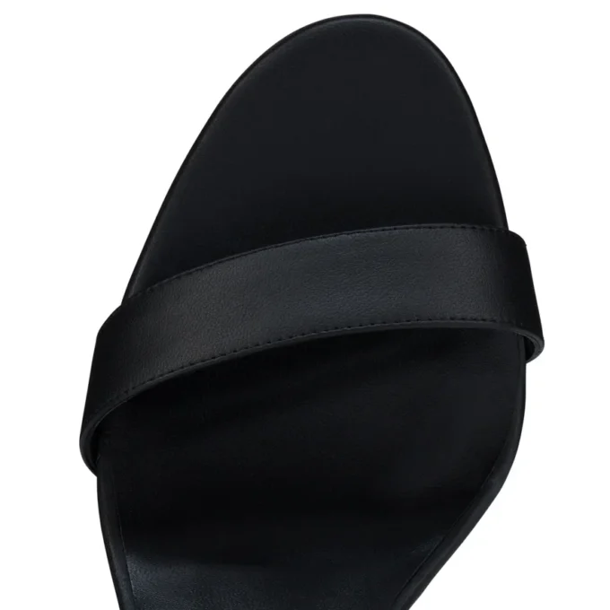 Sandalo Miss Z – Sandali con cinturini da 80 mm – Pelle di agnello nappa – Nero – Donna