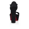 Sandaloo Red Carpet – Décolleté con cinturini da 130 mm – Raso crêpe – Nero – Donna