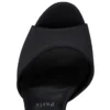 Sandaloo Red Carpet – Décolleté con cinturini da 130 mm – Raso crêpe – Nero – Donna
