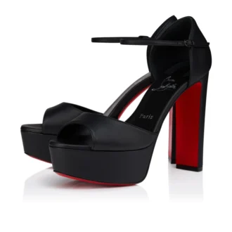 Sandaloo – Sandali con cinturini da 130 mm – Pelle di agnello nappa – Nero – Donna Sandaloo – Sandali con cinturini da 130 mm – Pelle di agnello nappa – Nero – Donna