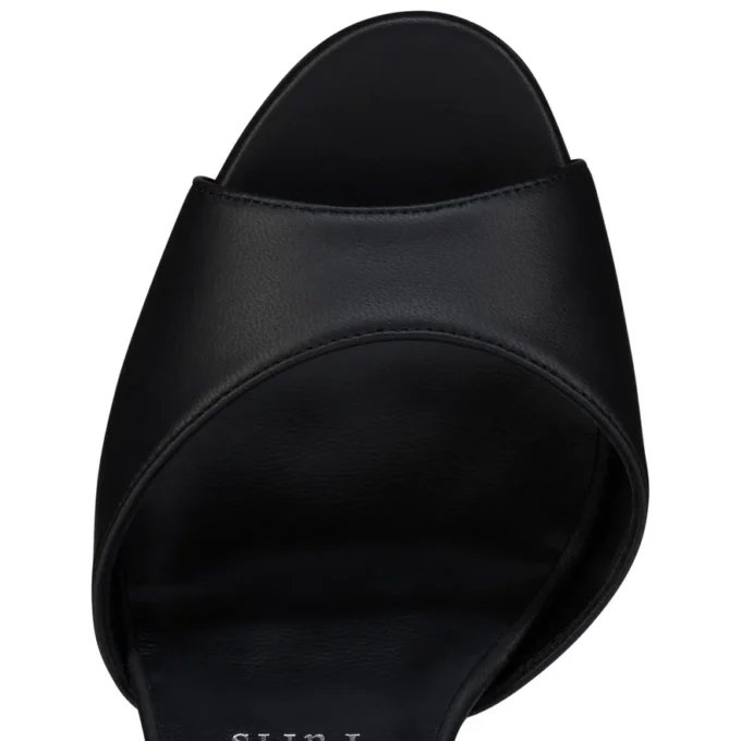 Sandaloo – Sandali con cinturini da 130 mm – Pelle di agnello nappa – Nero – Donna