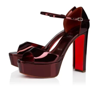 Sandaloo – Sandali con cinturini da 130 mm – Pelle di vitello laminata – Palio – Donna Sandaloo – Sandali con cinturini da 130 mm – Pelle di vitello laminata – Palio – Donna