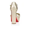 Sandaloo – Sandali con cinturini da 130 mm – Pelle nappa laminata – Platino – Donna Sandaloo – Sandali con cinturini da 130 mm – Pelle nappa laminata – Platino – Donna