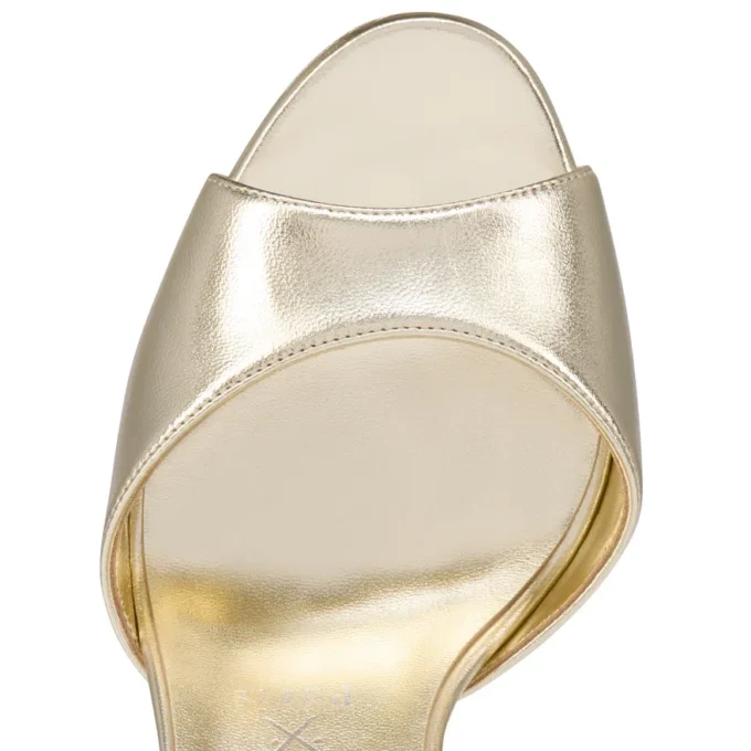 Sandaloo – Sandali con cinturini da 130 mm – Pelle nappa laminata – Platino – Donna Sandaloo – Sandali con cinturini da 130 mm – Pelle nappa laminata – Platino – Donna