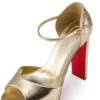 Sandaloo – Sandali con cinturini da 130 mm – Pelle nappa laminata – Platino – Donna Sandaloo – Sandali con cinturini da 130 mm – Pelle nappa laminata – Platino – Donna