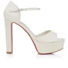 Sandaloo – Sandali con cinturini da 130 mm – Raso crepe – Avorio – Donna
