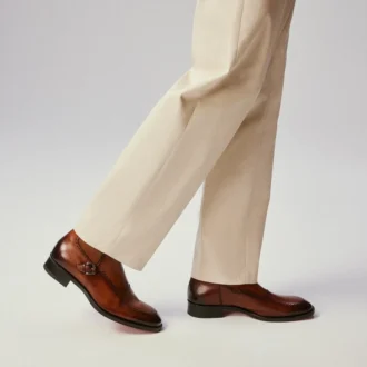 Sartosea – Stivali – Pelle di vitello patinata – Havane – Uomo
