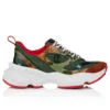 So Flo Python Dagrada – Sneakers da corsa – Pelle di pitone sfumato e pelle scamosciata di vitello – Palio Haiiro – Uomo