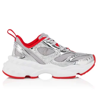 So Flo – Sneakers da corsa – Pelle di vitello laminata – Argento – Donna So Flo – Sneakers da corsa – Pelle di vitello laminata – Argento – Donna