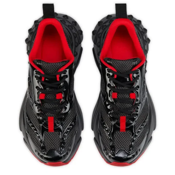 So Flo – Sneakers da corsa – Pelle di vitello laminata – Nero – Uomo So Flo – Sneakers da corsa – Pelle di vitello laminata – Nero – Uomo