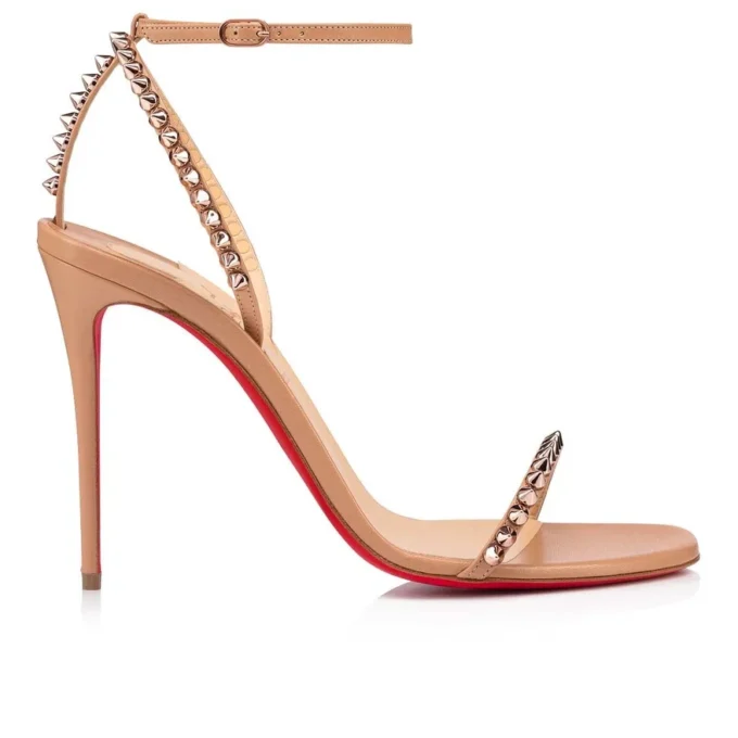 So Me – Sandali con cinturini da 100 mm – Pelle di capretto e borchie – Blush – Donna So Me – Sandali con cinturini da 100 mm – Pelle di capretto e borchie – Blush – Donna