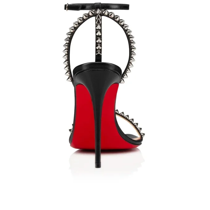 So Me – Sandali con cinturini da 100 mm – Pelle di capretto e borchie – Nero – Donna So Me – Sandali con cinturini da 100 mm – Pelle di capretto e borchie – Nero – Donna