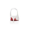 Sporty Kate Sling – Décolleté con cinturino posteriore da 55 mm – Pelle di agnello nappa – Bianco – Donna