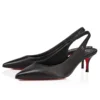 Sporty Kate Sling – Décolleté con cinturino posteriore da 55 mm – Pelle di agnello nappa – Nero – Donna