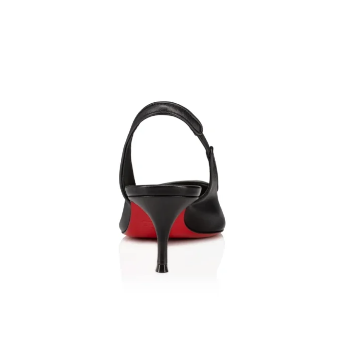 Sporty Kate Sling – Décolleté con cinturino posteriore da 55 mm – Pelle di agnello nappa – Nero – Donna